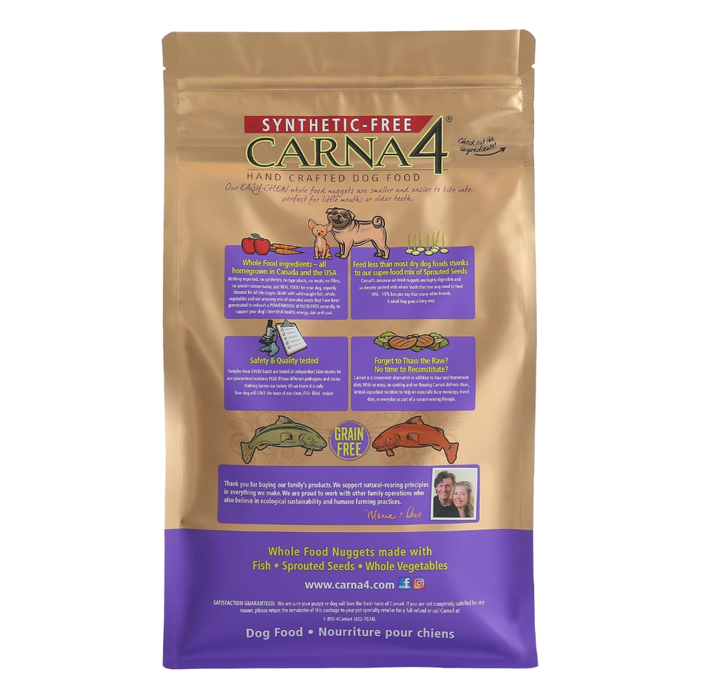 COTTA gohan Premium dog food Fish 4袋 Carna4 Easy-Chew Fish Dog Food | Jeffrey's — Jeffrey's Natural Pet